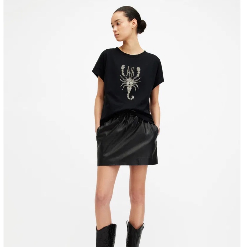 All Saints Imogen Scorpion Boy T-Shirt - Picture 8 of 9